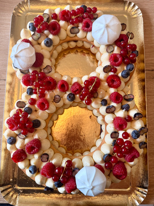 Number Cake Vanille, Fruits Rouges