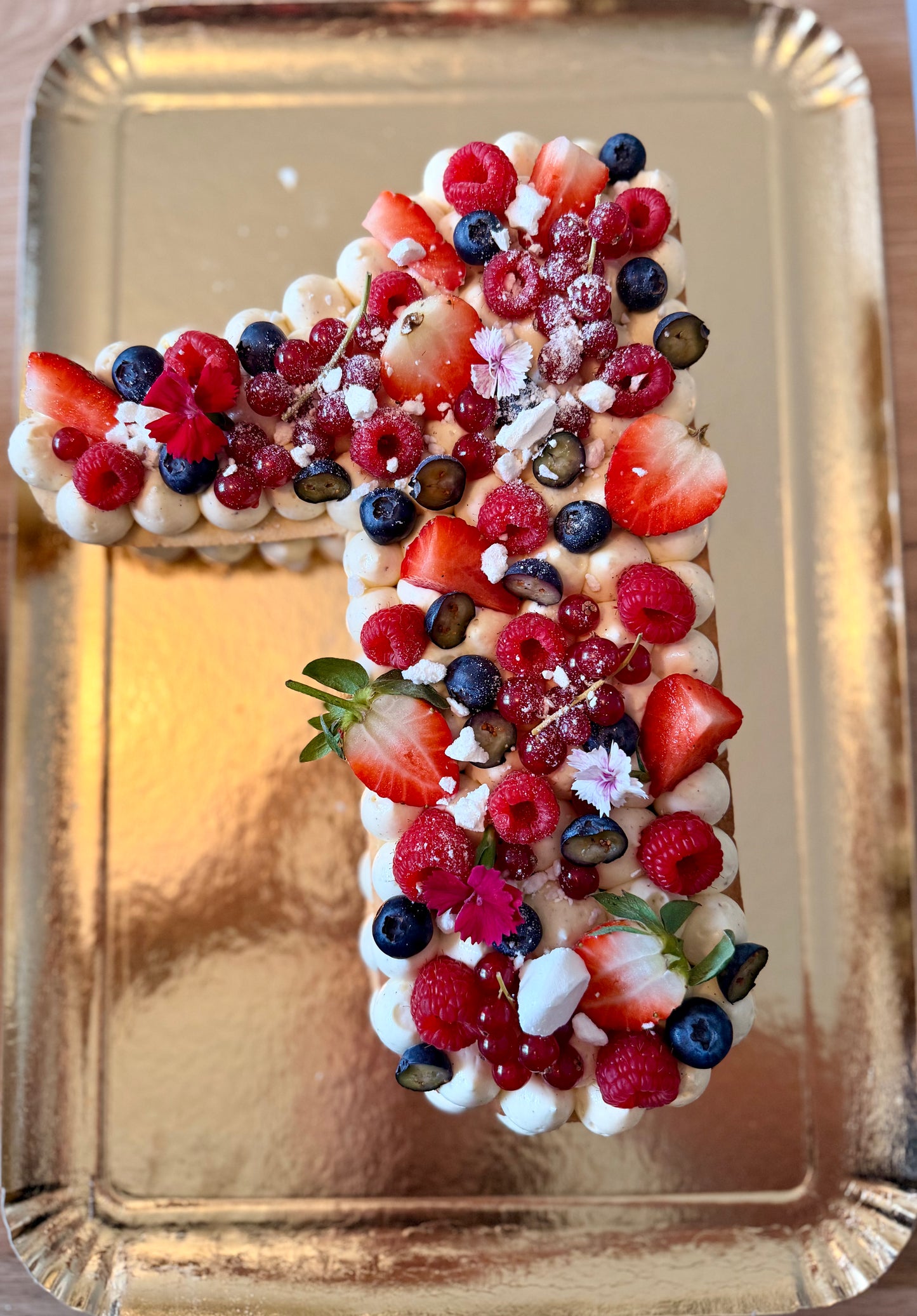 Number Cake Vanille, Fruits Rouges