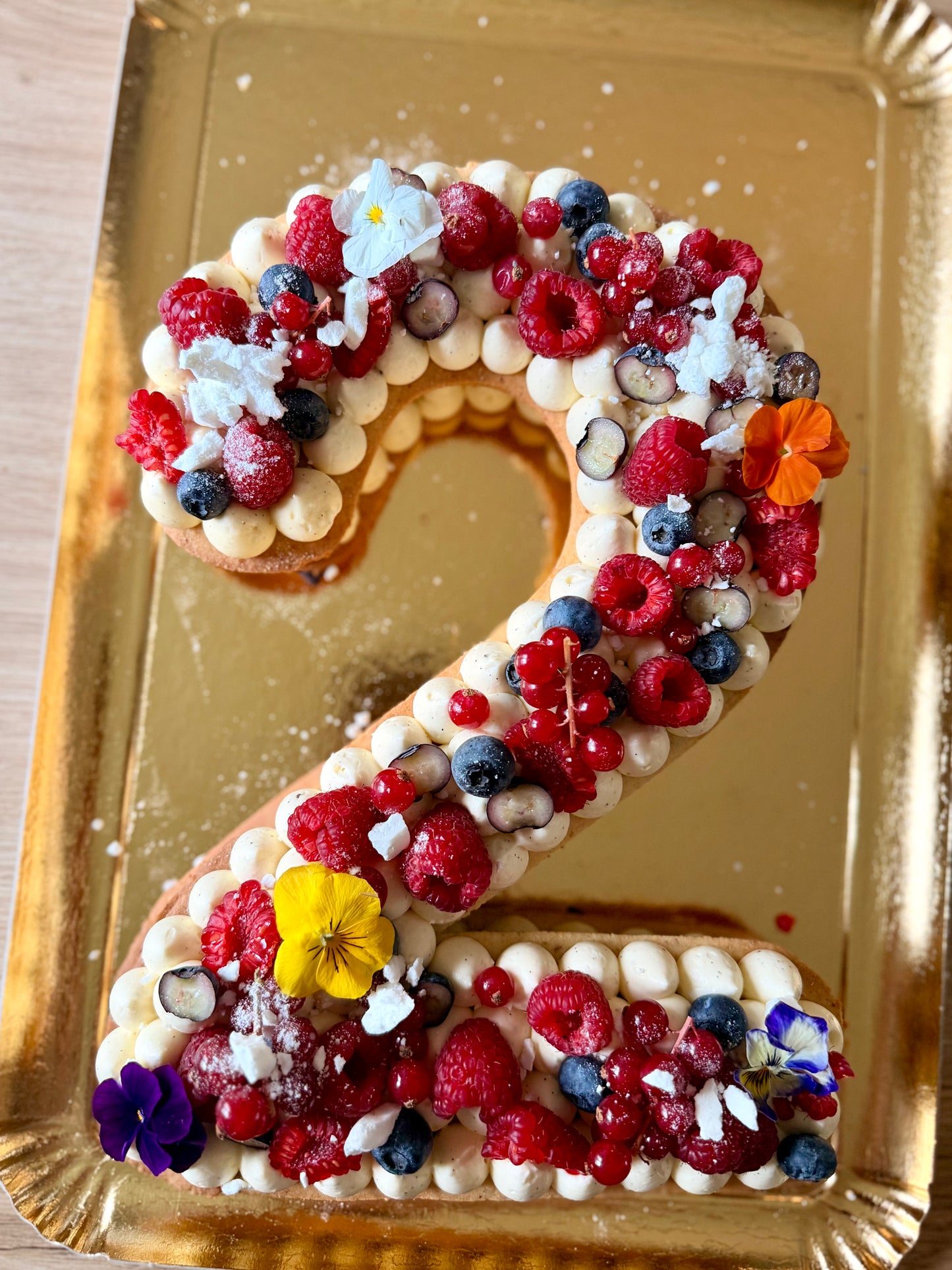 Number Cake Vanille, Fruits Rouges