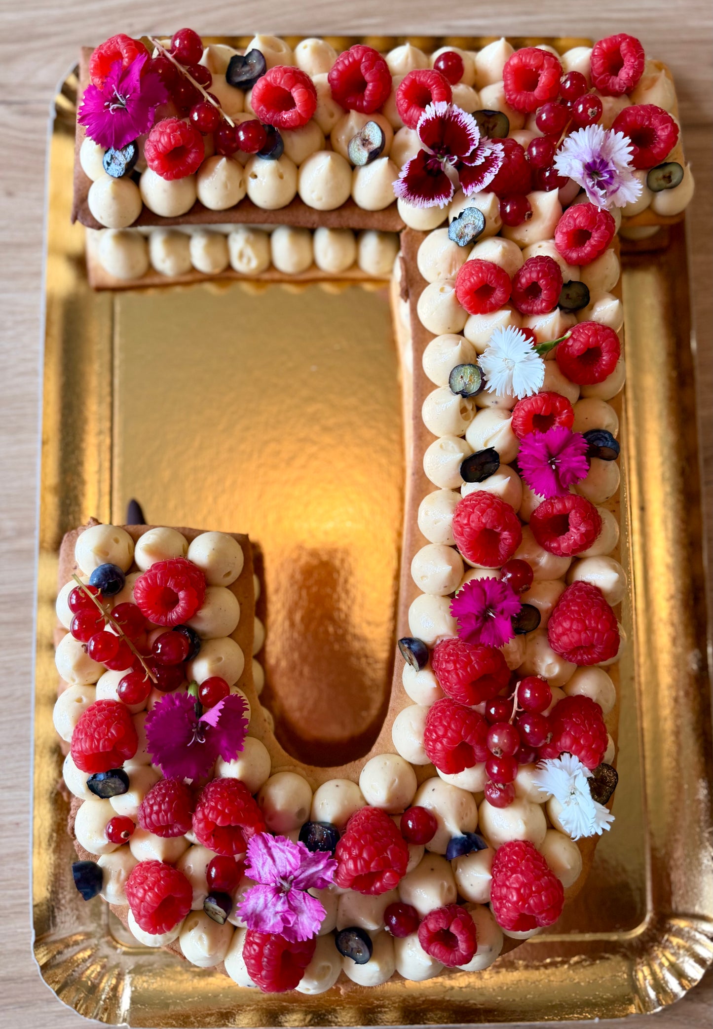 Number Cake Vanille, Fruits Rouges
